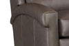 Image of Weaver Tall Leather Bustle Pillow Back Recliner