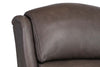 Image of Weaver Tall Leather Bustle Pillow Back Recliner