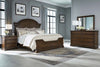 Image of Wexford Queen Or King Satin Cherry Poster Panel Bed "Create Your Own Bedroom" Collection