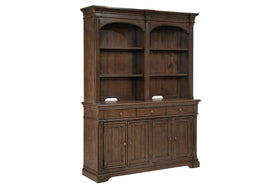 Wexford Satin Cherry Storage Dining Buffet With Hutch