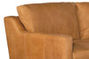 Image of Wexler 103 Inch Contemporary Curved Conversation Leather Sofa