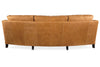 Image of Wexler 103 Inch Contemporary Curved Conversation Leather Sofa