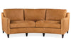 Image of Wexler 103 Inch Contemporary Curved Conversation Leather Sofa