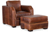 Image of Whitaker Transitional Leather Ottoman