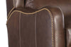 Image of Whitmore Leather Bustle Pillow Back Recliner Chair