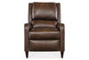 Image of Whitmore Leather Bustle Pillow Back Recliner Chair