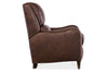 Image of Whitmore Leather Bustle Pillow Back Recliner Chair