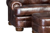 Image of Winfield 60" Pillow Back Leather Chair And A Half With Nailhead Trim