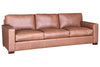 Image of Wyatt 103 Inch Grand Scale Contemporary Deep Seat Leather Sofa