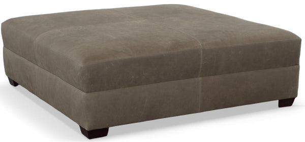 Gaines 36", 40", 44", Or 48" Inch Square Leather Ottoman (4 Sizes Available)