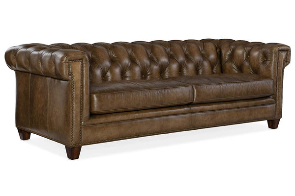 Damien Nature 94 Inch "Quick Ship" Tufted Chesterfield Style Sofa