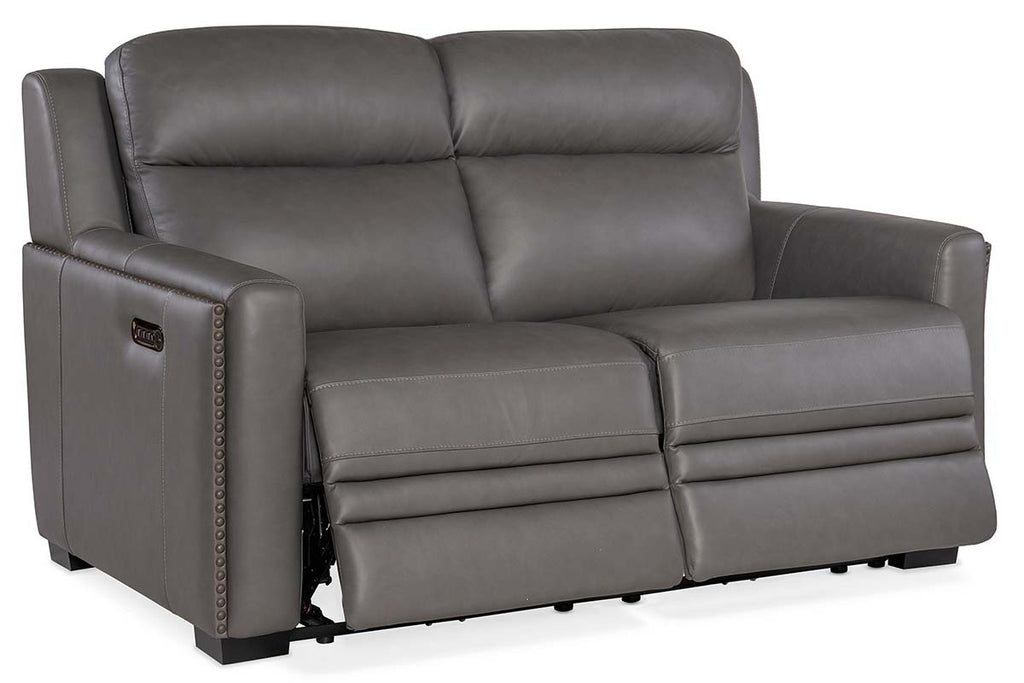 Altera leather clearance power reclining sofa