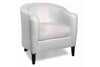 Image of Romana Contemporary Leather Tub Accent Chair