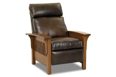 Aldrich Arts And Crafts Style Mission Leather Recliner Chair