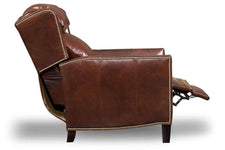 Carlisle Leather Track Arm Small Scale Pillow Back Recliner