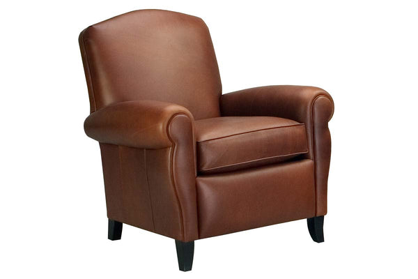 Newport Retro Leather Club Chair - Club Furniture