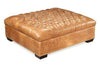 Image of Anderson 48 Inch Square Large Button Tufted Chesterfield Leather Ottoman