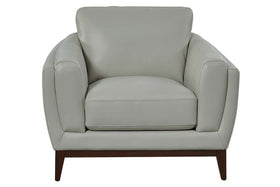 Verne Modern Pillow Back Leather Club Chair